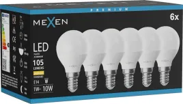 mexen-nova-6x-zarowka-led-e14-g45-1w-ciepla-3000k-105-lm-l101-e14-0