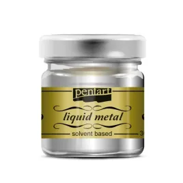 pentart-farba-plynny-metal-srebrny-30-ml