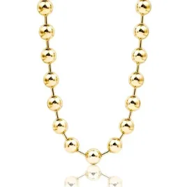 naszyjnik-stal-szlachetna-pozlacana-14k-zlotem-kuleczki-6mm-nst2361