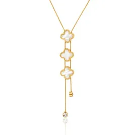 naszyjnik-stal-szlachetna-pozlacana-14k-zlotem-cyrkonie-koniczynka-potroj