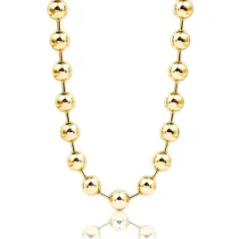 naszyjnik-stal-szlachetna-pozlacana-14k-zlotem-kuleczki-6mm-nst2361