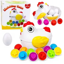 kura-edukacyjna-12-jajek-sorter-nauka-ksztaltow-kolorow-zestaw-lean-toys