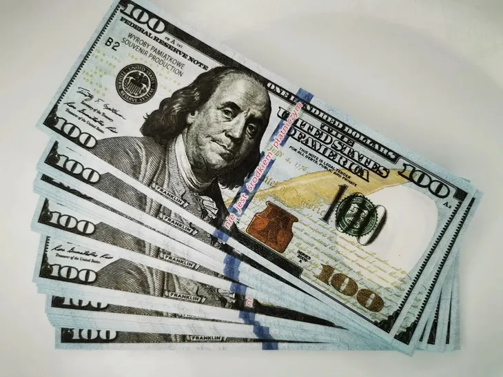 100$ banknoty do zabawy i nauki plik 50szt