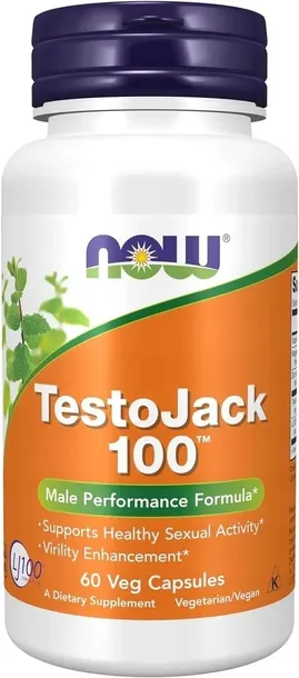 NOW TESTOJACK 100 60K TESTOSTERON WITALNOŚĆ NATURALNY BOOSTER TESTOSTERONU