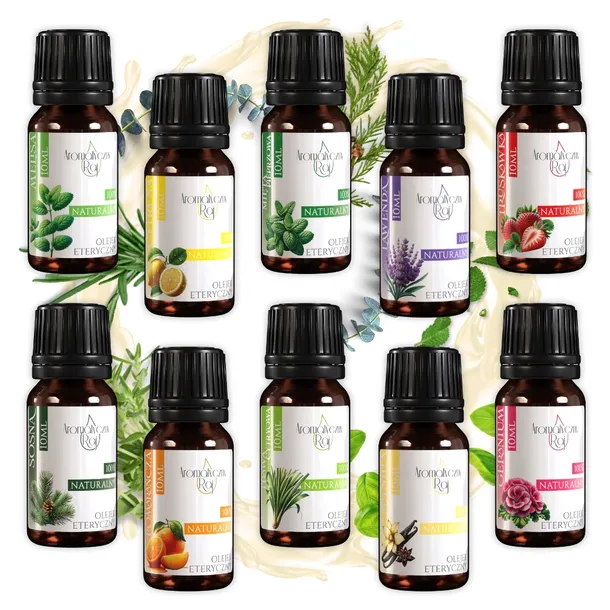 Zestaw Domowy - 100% Naturalne Olejki Eteryczne do Domu i Aromaterapii