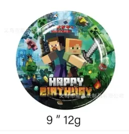 talerzyki-papierowe-urodzinowe-minecraft-10-szt-w-zestawie