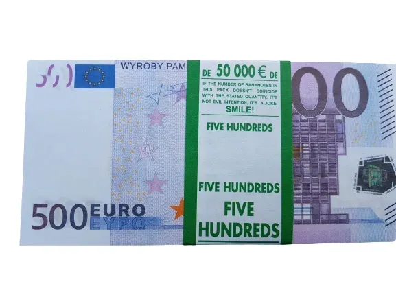 500 euro banknoty do zabawy i nauki plik 100szt+GRATIS