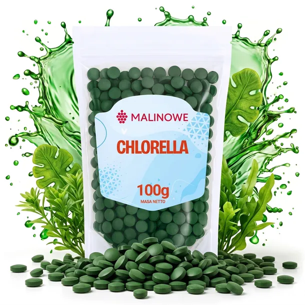 CHLORELLA TABLETKI 100g NATURALNE ALGI 400 TABLETEK