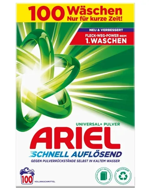 Ariel Universal+ proszek do prania tkanin 100 prań 6kg
