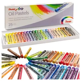 pastele-olejne-kredki-pentel-25-kolorow-miekkie-szkolne-dla-dzieci-zestaw