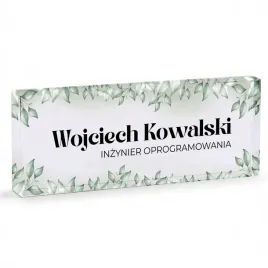 identyfikator-na-biurko-biurowy-wizytownik-tabliczka-akrylowa-szklo-lisc