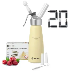 syfon-do-bitej-smietany-05l-zolty-pastelowy-zestaw-z-20-nabojami-hendi-975855-20