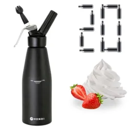 czarny-syfon-do-bitej-smietany-1-l-zestaw-20-sztuk-naboi-n2o-hendi-588598-20