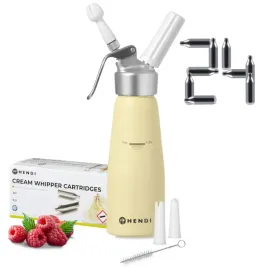syfon-do-bitej-smietany-05-l-zolty-zestaw-z-24-nabojami-n2o-hendi-975855-24