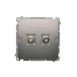 kontakt-simon-basic-gniazdo-antenowe-typu-f-podwojne-inox-bmaf2-01-21