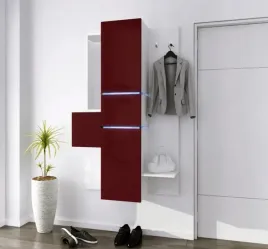 bordo-polysk-garderoba-przedpokoj-110cm-wiszaca-z-ledami-rozne-kolory