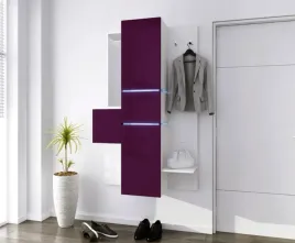 fiolet-polysk-garderoba-przedpokoj-110cm-wiszaca-z-ledami-rozne-kolory