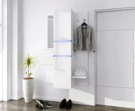 bialy-polysk-garderoba-przedpokoj-110cm-wiszaca-z-ledami-rozne-kolory