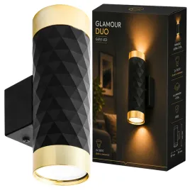 kinkiet-scienny-wewnetrzny-lampa-scienna-2x-gu10-czarny-zloty