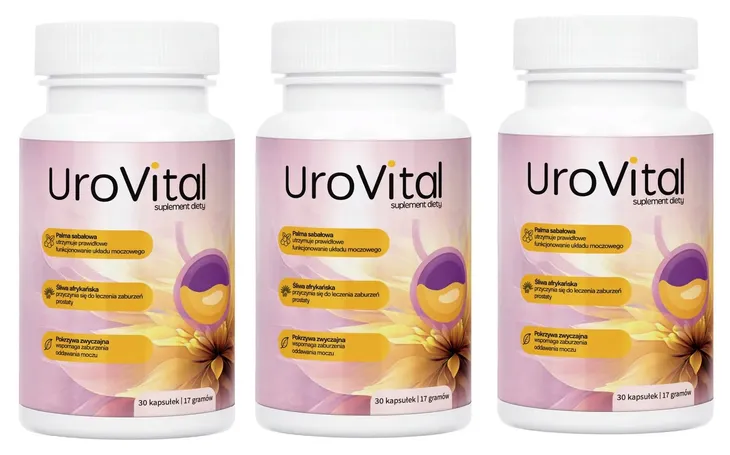 ZESTAW UroVital – wsparcie układu moczowego 30 kapsułek x3