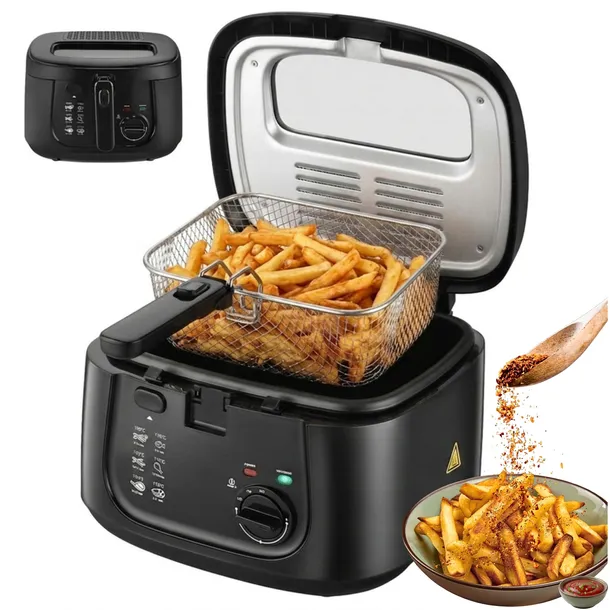 FRYTKOWNICA TRADYCYJNA FRYTOWNICA MOCNA KOMPAKTOWA TŁUSZCZOWA 2,5 L 1950W