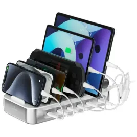 stacja-ladujaca-4smarts-team-100w-5xusb-c-z-zestawem-6-kabli-srebrny