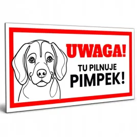 tabliczka-uwaga-pies-z-rasa-psa-z-imieniem-beagle-or16x8cmor-na-furtke-brame