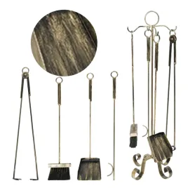 zestaw-kominkowy-5-elementow-stojak-metal-zlota-patyna-pogrzebacz-akcesoria