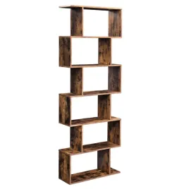 brazowy-regal-wolnostojacy-6-poziomow-loft-190-cm