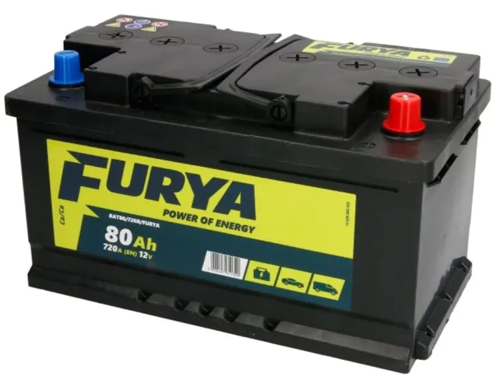 AKUMULATOR FURYA 12V 80AH 720A P+ , RADOM