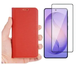 etui-flip-vennus-do-samsung-galaxy-s24-5g-s921-czerwone-pokrowiec-i-szklo