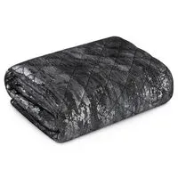 narzuta-na-lozko-blink-3-170x210-czarna-pikowana-blyszczaca-przecierka
