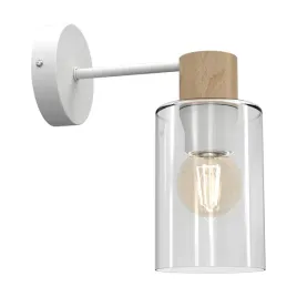 lampa-scienna-madera-bialy-brazowy-szklany-klosz-1xe27-kinkiet-pokoj-salon