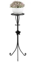metalowy-czarny-kwietnik-z-roza-stabilny-stojak-na-kwiaty-rosliny-95-cm