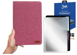 etui-pokrowiec-obudowa-case-jeans-do-oppo-pad-11-rozowe-i-szklo-hybrydowe