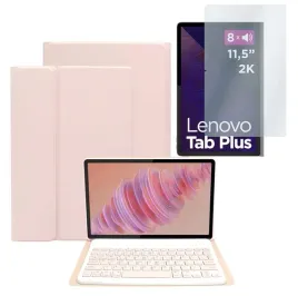 etui-do-lenovo-tab-plus-2024-11-5-case-z-klawiatura-bluetooth-rozow-i-szklo