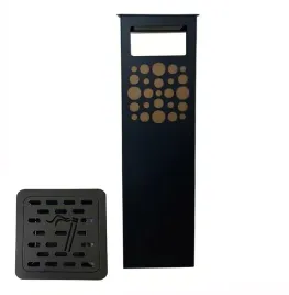 popielniczka-z-koszem-na-smieci-udekorowane-kropkowym-wzorem-czarny-metal