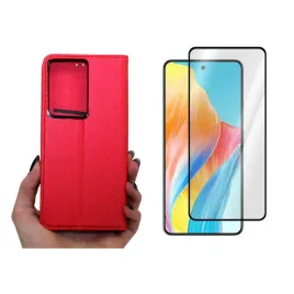etui-smart-magnet-do-realme-c75-4g-14x-5g-czerwone-pokrowiec-case-i-szklo