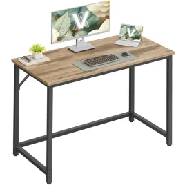 jasnobrazowe-biurko-komputerowe-atramentowa-czern-loft-prostokatny-100x50cm