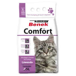 super-benek-comfort-5l-zbrylajacy-lawendowy-zwirek-bentonitowy-dla-kota