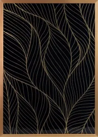 obraz-lotos4-53x73-cm-zloty-liscie