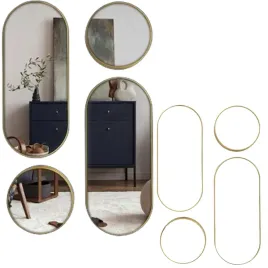 zestaw-4-luster-lunea-zlote-owalne-scienne-rama-zlota-loft-lustro-glamour