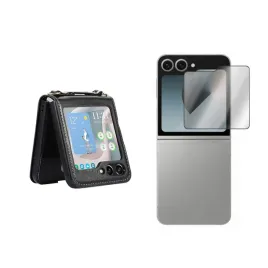etui-leather-case-do-samsung-galaxy-z-flip-6-5g-z-flip7-fe-czarne-i-szklo