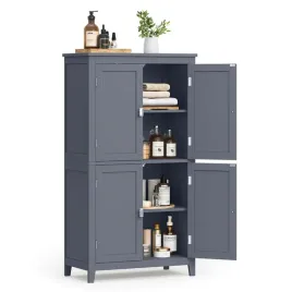 szafka-lazienkowa-z-4-drzwiami-szara-regal-wolnostojacy-110-cm