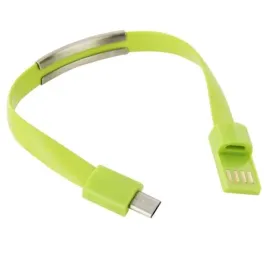 kabel-usb-a-micro-usb-w-ksztalcie-bransoletki-na-reke-zielony-przewod-mikro