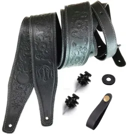 skorzany-pas-do-gitary-2-x-strap-lock-zaczep-blokada-pasek-gitarowy