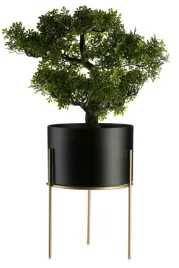 zloty-kwietnik-na-rosliny-stojak-z-czarna-oslonka-metalowy-22-cm-loft