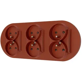 trzy-gniazda-podwojne-z-ramka-okragla-seria-mini-kolor-terakota