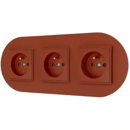 trzy-gniazda-pojedyncze-z-ramka-okragla-seria-mini-kolor-terakota