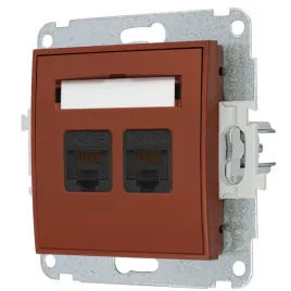 gniazdo-komputerowe-2xrj45-kat-5e-8-stykowy-karlik-mini-63mgk-2-terakota